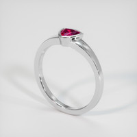 0.51 Ct. Ruby Ring, Platinum 950 2