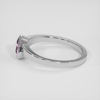 1.24 Ct. Purplish Pink Sapphire Ring, Platinum 950 4
