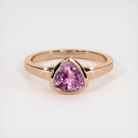 1.09 Ct. Pink Sapphire Ring, 14K Rose Gold 1