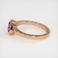 1.09 Ct. Pink Sapphire Ring, 14K Rose Gold 4