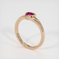 0.51 Ct. Ruby Ring, 14K Rose Gold 2