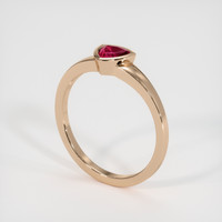 0.50 Ct. Ruby Ring, 14K Rose Gold 2