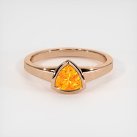 0.79 Ct. Sapphire Ring, 14K Rose Gold 1