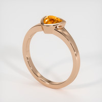 0.79 Ct. Sapphire Ring, 14K Rose Gold 2