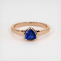 0.70 Ct. Sapphire Ring, 18K Rose Gold 1