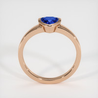 0.70 Ct. Sapphire Ring, 18K Rose Gold 3