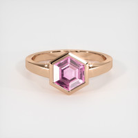 1.64 Ct. Sapphire Ring, 18K Rose Gold 1