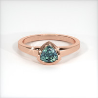 0.70 Ct. Sapphire Ring, 18K Rose Gold 1