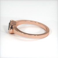 0.70 Ct. Greenish Blue Sapphire Ring, 18K Rose Gold 4