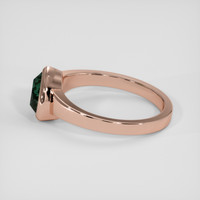 1.65 Ct. Bluish Green Sapphire Ring, 18K Rose Gold 4