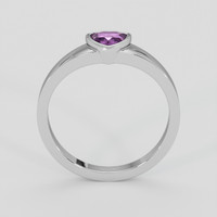 0.44 Ct. Pinkish Purple Sapphire Ring, Silver 3