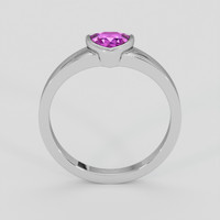 0.64 Ct. Pinkish Purple Sapphire Ring, Silver 3