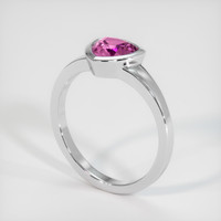 1.09 Ct. Sapphire Ring, 14K White Gold 2