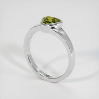 1.28 Ct. Bi Color Sapphire Ring, 14K White Gold 2