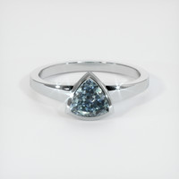 1.24 Ct. Sapphire Ring, 14K White Gold 1
