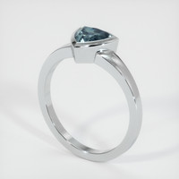 1.24 Ct. Sapphire Ring, 14K White Gold 2