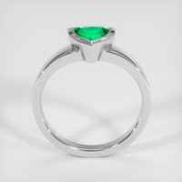 0.69 Ct. Emerald Ring, 18K White Gold 3