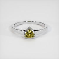 0.48 Ct. Gemstone Ring, 18K White Gold 1