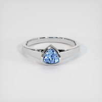 1.01 Ct. Sapphire Ring, 18K White Gold 1