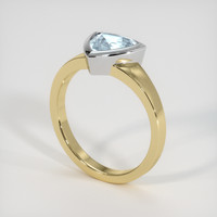 1.23 Ct. Gemstone Ring, 14K White & Yellow 2