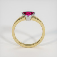 1.16 Ct. Ruby Ring, 14K White & Yellow 3