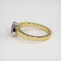 1.16 Ct. Ruby Ring, 14K White & Yellow 4