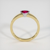 0.51 Ct. Ruby Ring, 14K White & Yellow 3