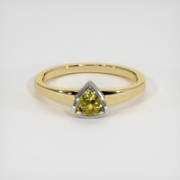 0.48 Ct. Gemstone Ring, 18K White & Yellow 1