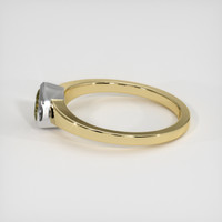 0.48 Ct. Gemstone Ring, 18K White & Yellow 4