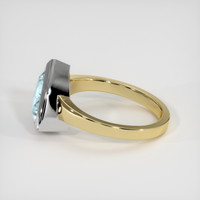 2.13 Ct. Gemstone Ring, 18K White & Yellow 4