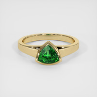 1.05 Ct. Tsavorite Garnet Ring, 10K Yellow Gold 1