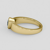 1.07 Ct. Greenish Blue Sapphire Ring, 10K Yellow Gold 4