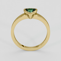 0.70 Ct. Green Sapphire Ring, 10K Yellow Gold 3