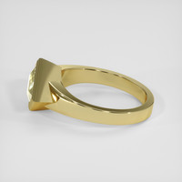 3.20 Ct. Yellowish Green Sapphire Ring, 10K Yellow Gold 4