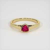 0.51 Ct. Ruby Ring, 14K Yellow Gold 1