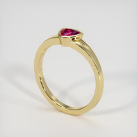 0.51 Ct. Ruby Ring, 14K Yellow Gold 2