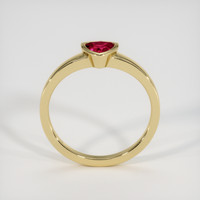 0.50 Ct. Ruby Ring, 14K Yellow Gold 3