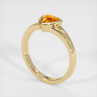 0.79 Ct. Sapphire Ring, 14K Yellow Gold 2