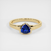 0.70 Ct. Sapphire Ring, 18K Yellow Gold 1