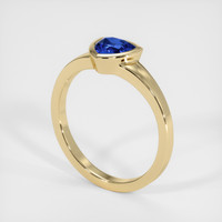 0.70 Ct. Sapphire Ring, 18K Yellow Gold 2