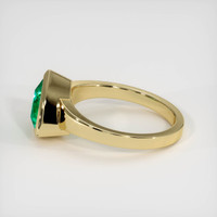 1.53 Ct. Emerald Ring, 18K Yellow Gold 4