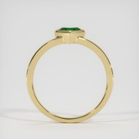 0.93 Ct. Emerald Ring, 18K Yellow Gold 3