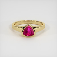 1.16 Ct. Ruby Ring, 18K Yellow Gold 1