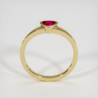 0.51 Ct. Ruby Ring, 18K Yellow Gold 3