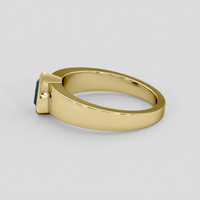 1.07 Ct. Greenish Blue Sapphire Ring, 18K Yellow Gold 4