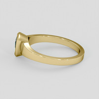 0.70 Ct. Green Sapphire Ring, 18K Yellow Gold 4