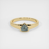 0.93 Ct. Sapphire Ring, 18K Yellow Gold 1