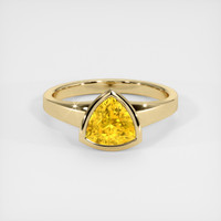 1.56 Ct. Yellow Sapphire Ring, 18K Yellow Gold 1