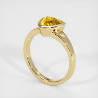 1.56 Ct. Yellow Sapphire Ring, 18K Yellow Gold 2