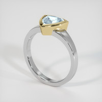 1.23 Ct. Gemstone Ring, 14K Yellow & White 2